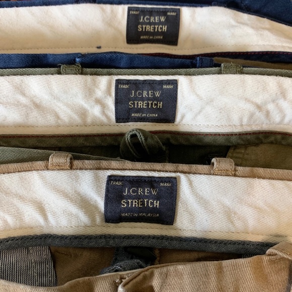 3 pairs of men’s J.Crew 770 stretch chino’s - Picture 3 of 4